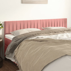 Cabeceiras rosa 160x5x78/88 cm veludo