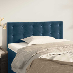 Cabeceira de cama veludo 80x5x78/88 cm azul