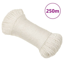 Corda de trabalho 3 mm 250 m polipropileno branco