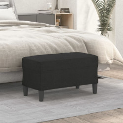 Banco 70x35x41 cm tecido preto