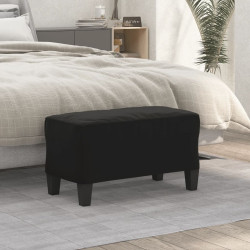 Banco 70x35x41 cm tecido de microfibra preto