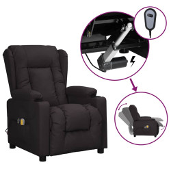 Poltrona de massagens elétrica couro artificial preto