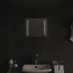 Espelho de casa de banho com luzes LED 30x30 cm