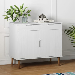 Aparador molde 90x40x80 cm pinho maciço branco