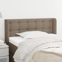 Cabeceira cama abas tecido 83x16x78/88 cm cinzento-acastanhado