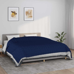 Manta pesada 11 kg 235x290 cm tecido azul