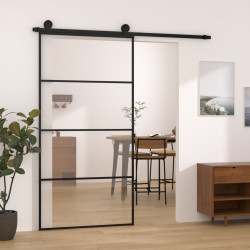 Porta desliz. c/ conj. ferragens 102,5x205cm vidro esg/alumínio