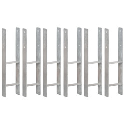 Âncoras de vedação 6 pcs 14x6x60 cm aço galvanizado prateado