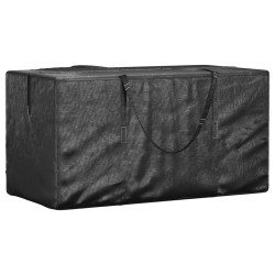 Saco de arrumação p/ árvore natal 150x75x75cm polietileno preto