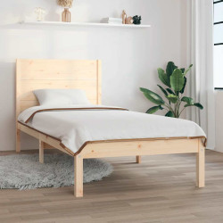 Cama sem colchão 90x200 cm madeira de pinho maciça