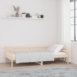 Sofá-cama sem colchão 80x200 cm madeira de pinho maciça