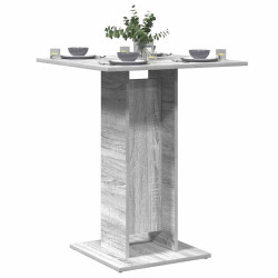 Mesa de bistrô 60x60x75cm derivados de madeira cinzento sonoma