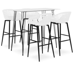 5 Pcs conjunto de bar branco