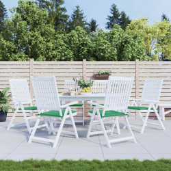 Almofadões p/ cadeiras jardim 6pcs 40x40x4 cm oxford verde