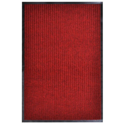 Tapete de porta vermelho 117x220 cm PVC