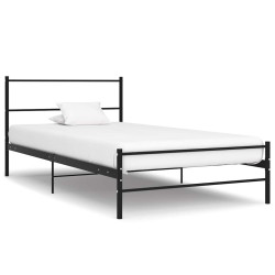 Estrutura de cama 90x200 cm metal preto