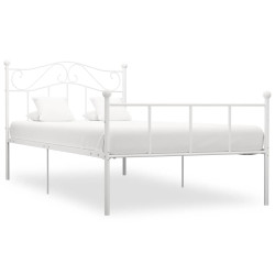 Estrutura de cama metal 90x200 cm branco