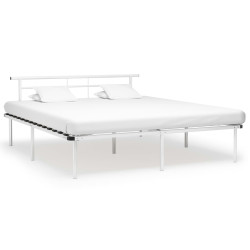 Estrutura de cama metal 200x200 cm branco
