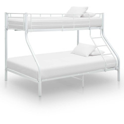 Estrutura de beliche 140x200/90x200 cm metal branco