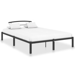 Estrutura de cama 140x200 cm metal preto