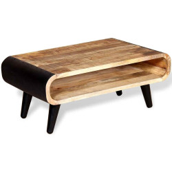Mesa de centro madeira de mangueira rústica 90x55x39 cm