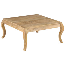 Mesa de centro 80x80x40cm madeira mangueira maciça