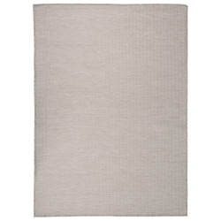Tapete de tecido plano p/ exterior 200x280 cm cinzento claro