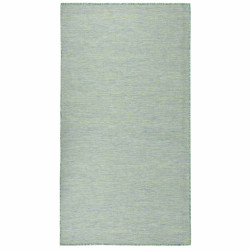 Tapete de tecido plano para exterior 80x150 cm turquesa