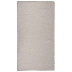 Tapete de tecido plano p/ exterior 80x150 cm cinzento claro