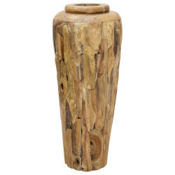 Jarra decorativa 40x100 cm madeira de teca maciça