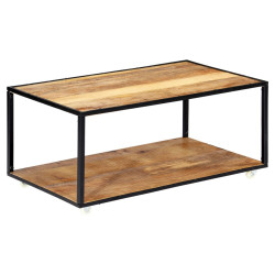 Mesa de centro 90x50x40 cm madeira recuperada maciça