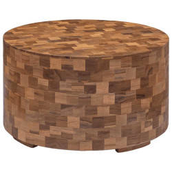 Mesa de centro 60x60x35cm madeira de teca maciça