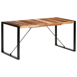 Mesa de jantar 160x80x75 cm madeira maciça