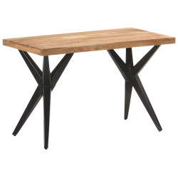 Mesa de jantar 120x60x76 cm madeira de acácia maciça