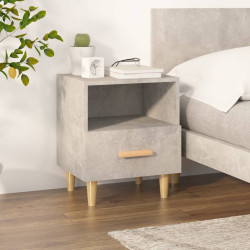 Mesa de cabeceira 40x35x47 cm cinzento cimento