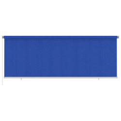 Estore de rolo para exterior 405 (l) x 140 (a) cm azul HDPE