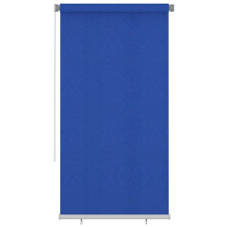 Estore de rolo para exterior 125 (l) x 230 (a) cm azul HDPE
