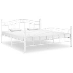 Estrutura de cama metal 160x200 cm branco