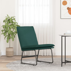 Cadeira lounge 52x75x76 cm tecido verde-escuro