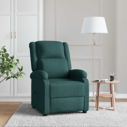 Poltrona reclinável tecido verde-escuro