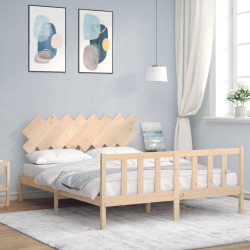 Cama sem colchão 160x200 cm madeira de pinho maciça