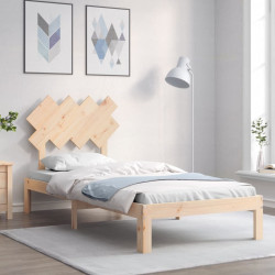 Cama sem colchão 90x200 cm madeira de pinho maciça