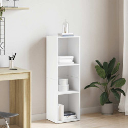 Estante/móvel de TV 36x30x114 cm derivados de madeira branco