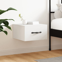 Mesa de cabeceira montagem na parede 35x35x20 cm branco
