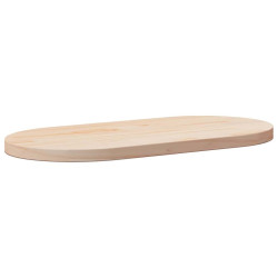 Tampo de mesa 80x40x2,5 cm madeira maciça pinho oval