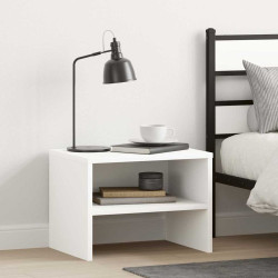 Mesas-de-cabeceira 2 pcs 40x30x30 cm contraplacado branco