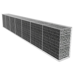 Muro gabião com tampa aço galvanizado 600x50x100 cm