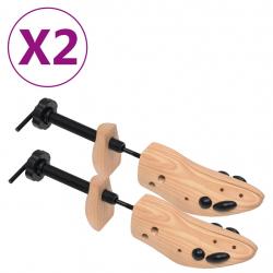 Alargador de calçado 2 pares tam. 41-46 madeira de pinho maciça - Imagen 1