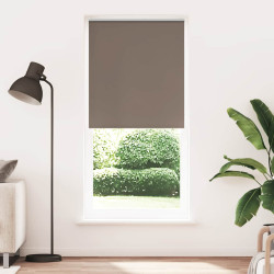 Cortina de rolo blackout, 104,4 x 230 cm, largura do tecido 100 cm, cor café.