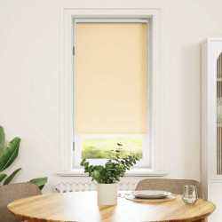 Cortina de rolo blackout, 64,4 x 120 cm, largura do tecido 60 cm, bege.